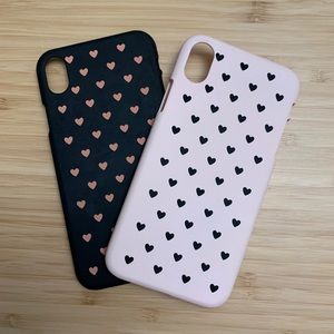 Iphone XR cute heart cases